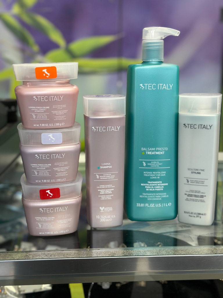 Picture of various premium hair care products